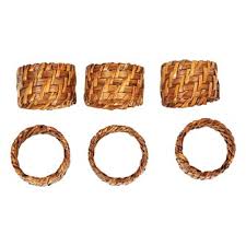 Dark Rattan Napkin Ring