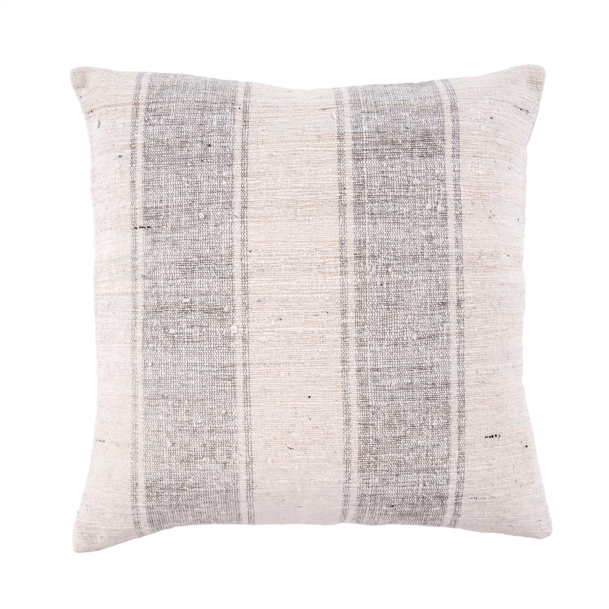 Serena slub pillow, grey , 24x24